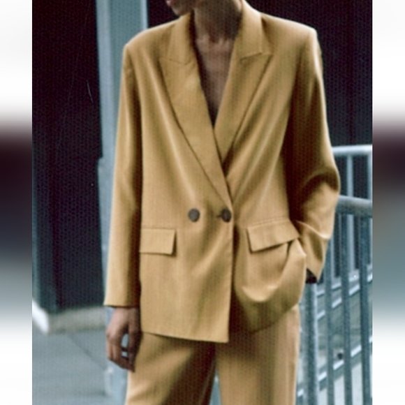 Zara Double breasted blazer and pants set - Picture 2 of 7